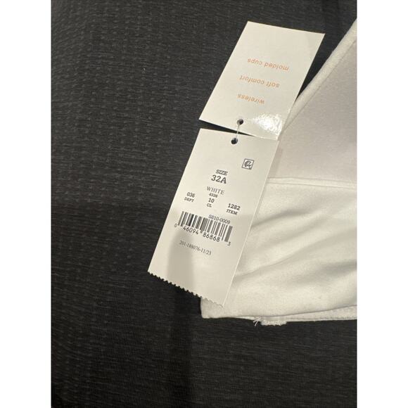 Maidenform Girls Soft Comfort Lace Back Pullover Wireless Bra White 32A New - Picture 4 of 6